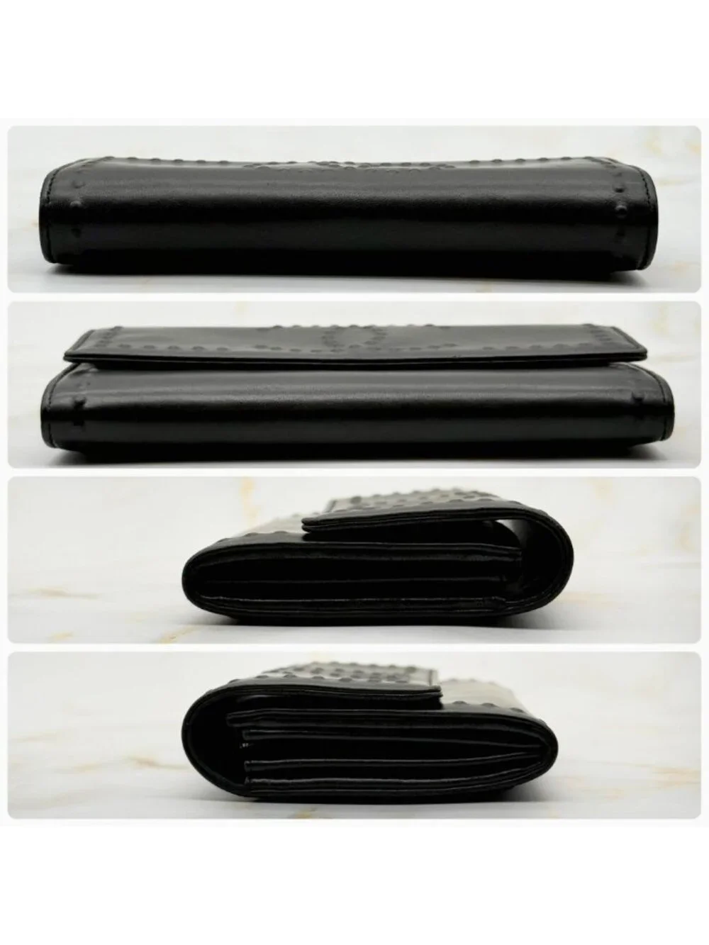 Chanel Studded CC Logo Wallet